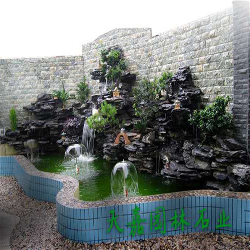 高明小庭院水景设计